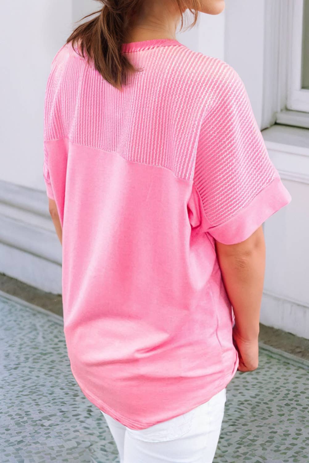 Patchwork Pink Tee