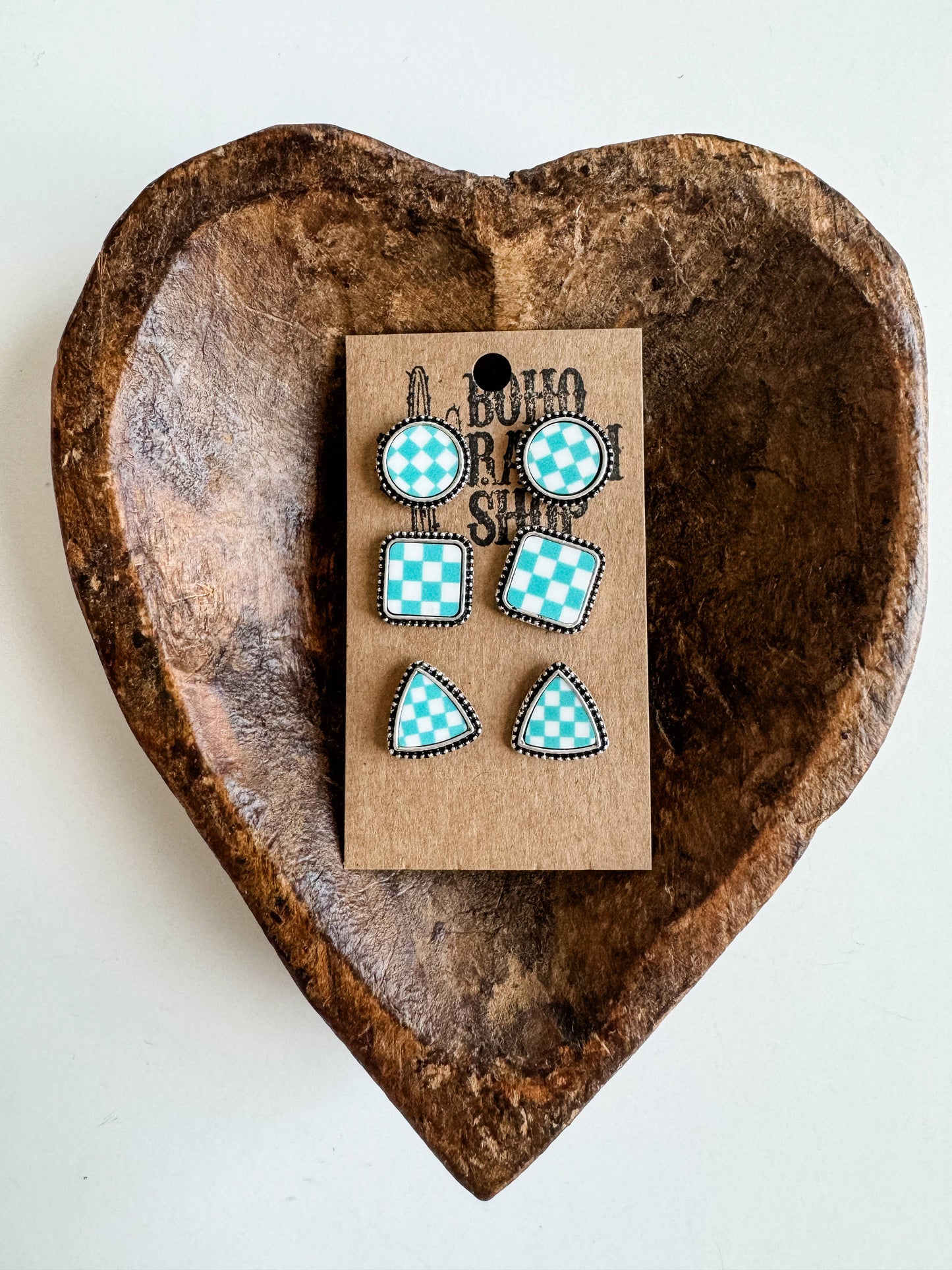 Checkered Earrings