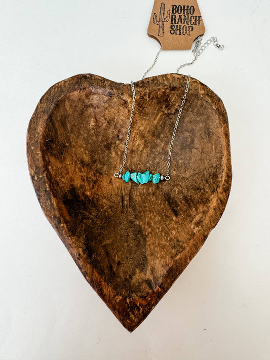 Turquoise Stone Necklace