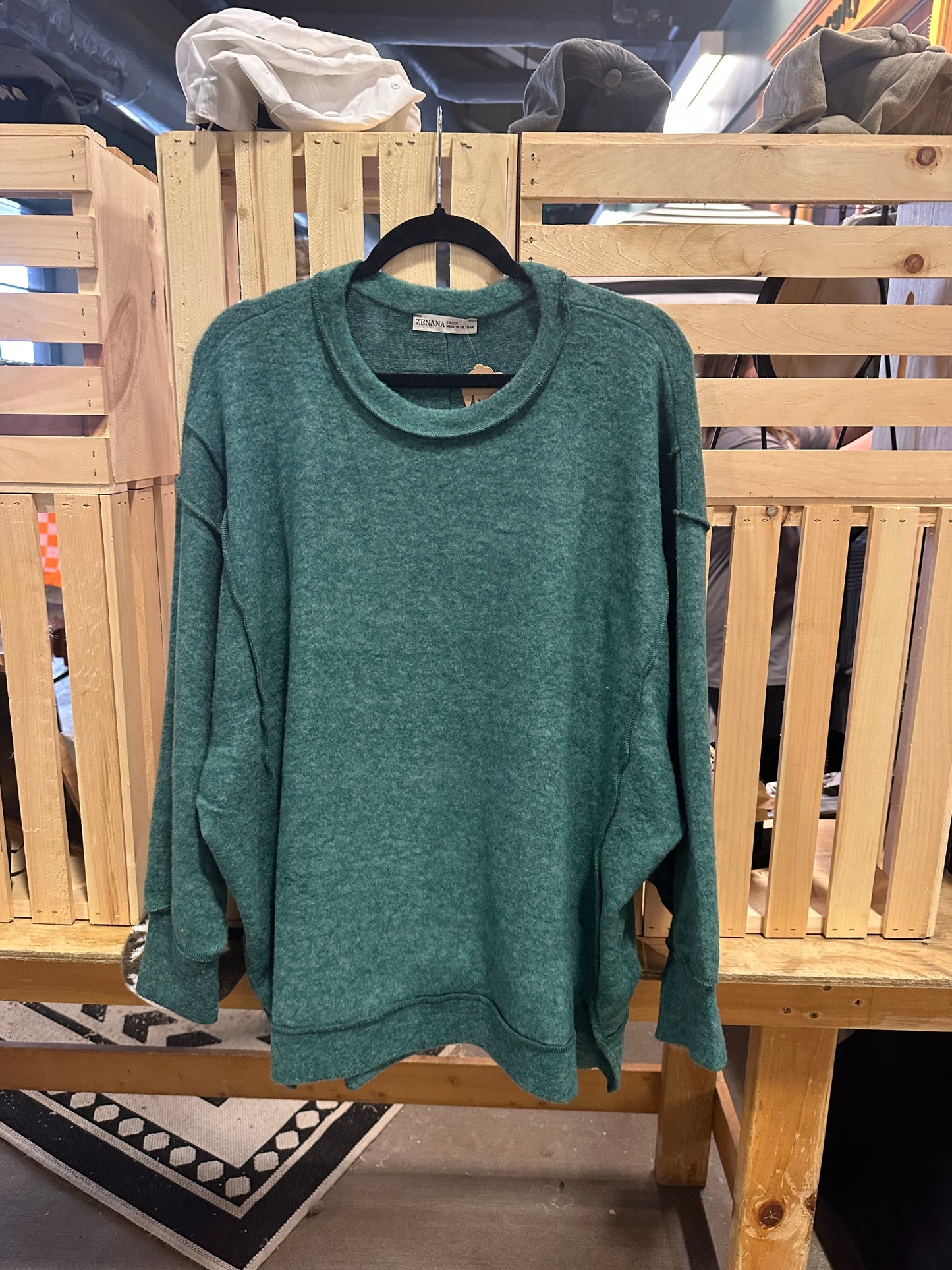 Green Oversized Sweater